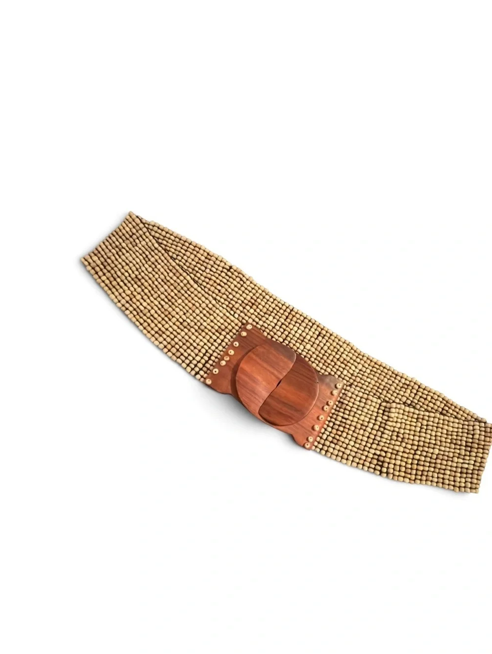 Handmade Wooden Beaded Boho Stretch Waist Belt